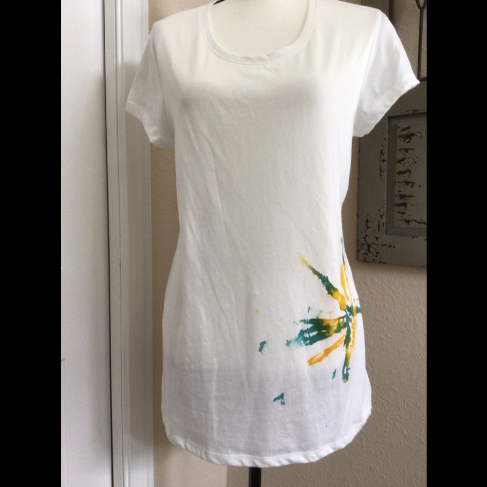 Hand printed Dragonfly tee shirt